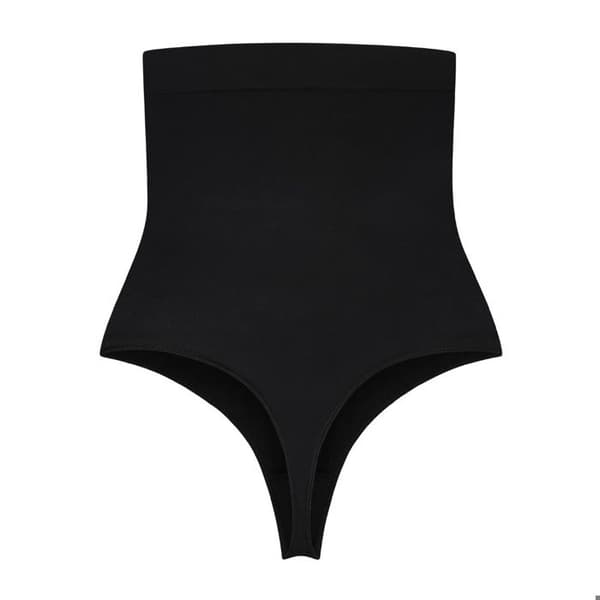 String hög midja dam Bye Bra Soft Touch Seamless - svart svart M