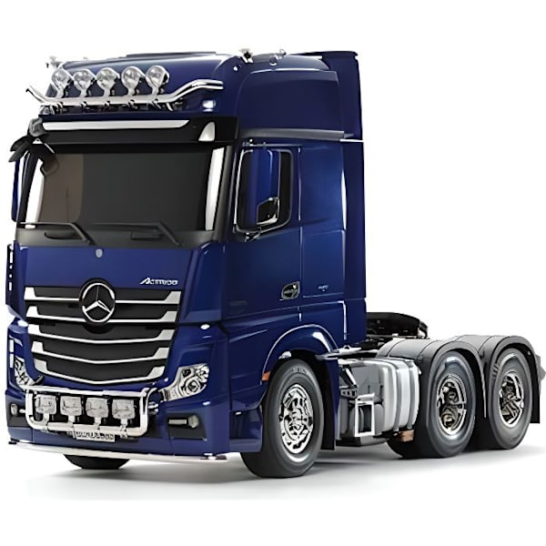 Mercedes Actros 3363 6x4 Gigaspace Tamiya radiostyrd lastbil - Leksak för barn från 14 år och uppåt Blå pärla