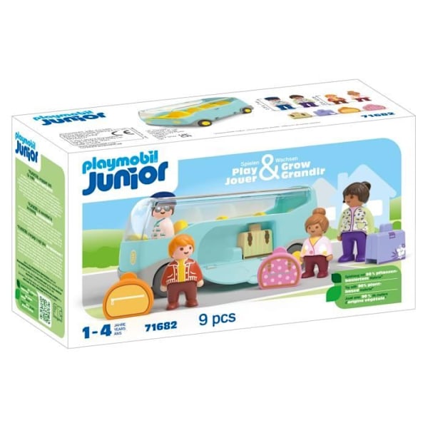 PLAYMOBIL Junior 71682 Resebuss, Från 12 månader Flerfärgad