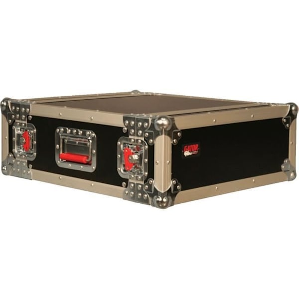 GATOR Flightcase i trä 2 enheter Svart