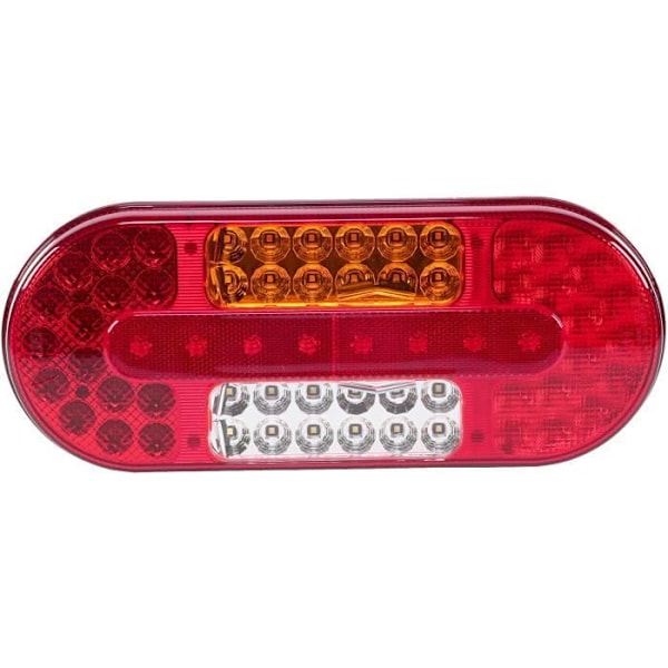Baklykta - Hella - 2VP 357 017-011 - LED - 62 LED - IP67 - Multivolt Röd, orange, vit