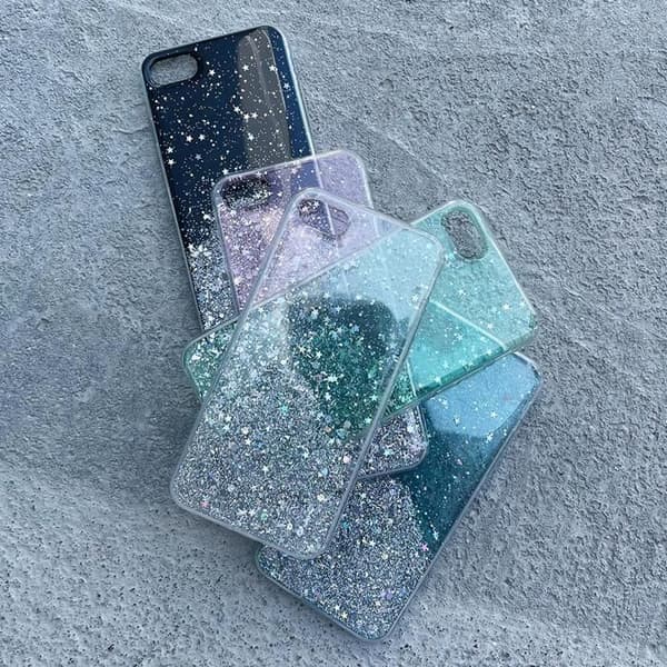 Glittrande rosa stjärn-glitter skal för Xiaomi Mi 11