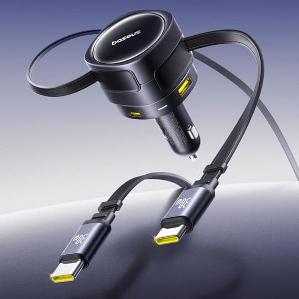 Baseus Enjoyment Max 90W USB-C + Lightning Tändare Blå Blå