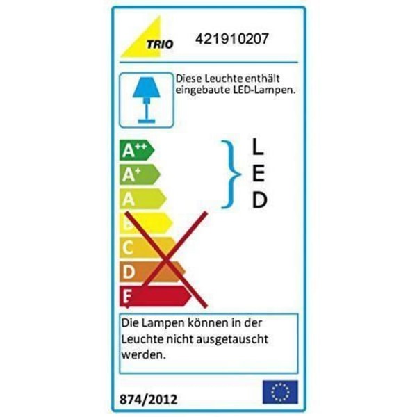 Trio Golvlampa LED 4,5 W Alabaster - 421910207