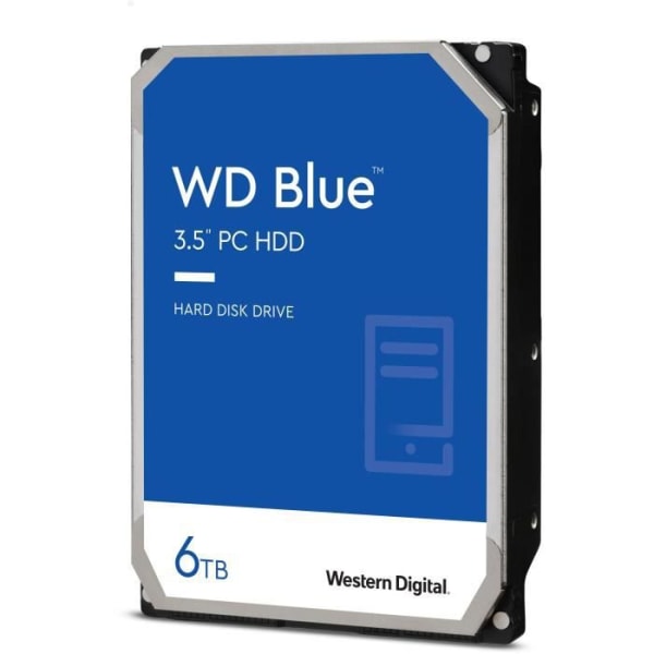 WD Blue™ - Intern hårddisk - 6TB - 5400 rpm - 3,5" (WD60EZAZ)