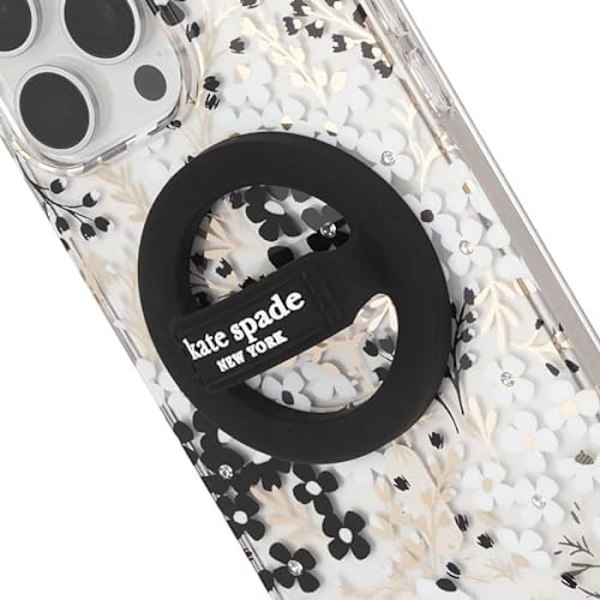 Magnetisk telefonrem - KATE SPADE NEW YORK - Svart - Avtagbar - Fällbar - Kompatibel med MagSafe svart