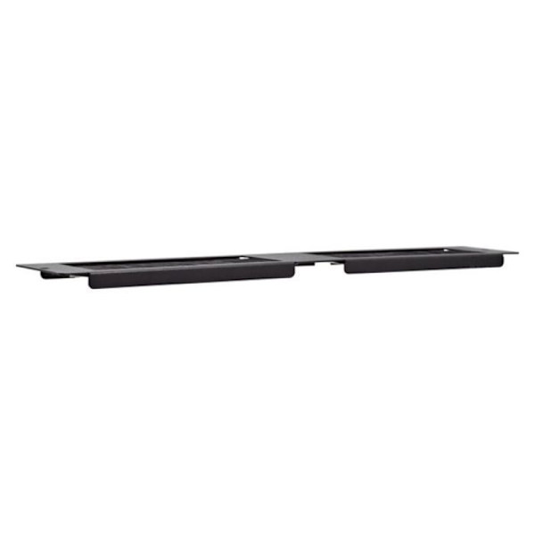 Rack - V7 racktillbehör - RMWCBRUSHACCS - Rack-Platte mit Bürsten-Durchführung - Svart - 2U - 48,3 cm (19'') ()