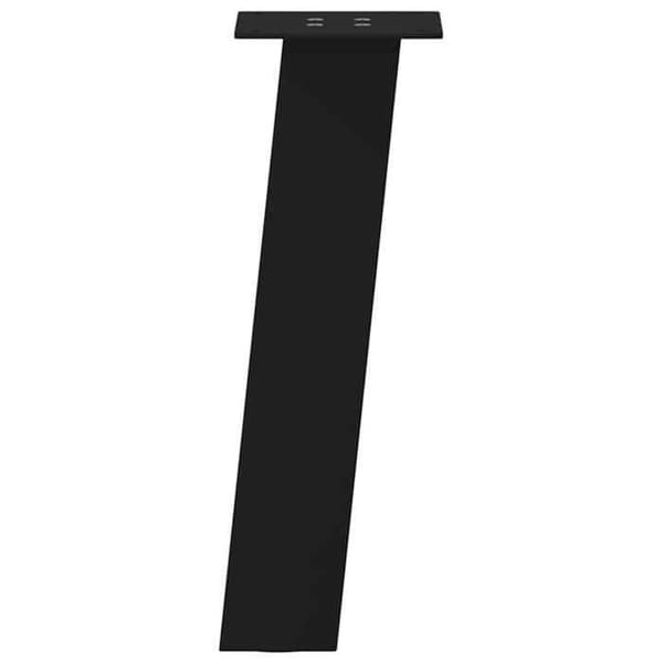 vidaXL Bordben 4 delar Svart 30 cm Stål 4012496