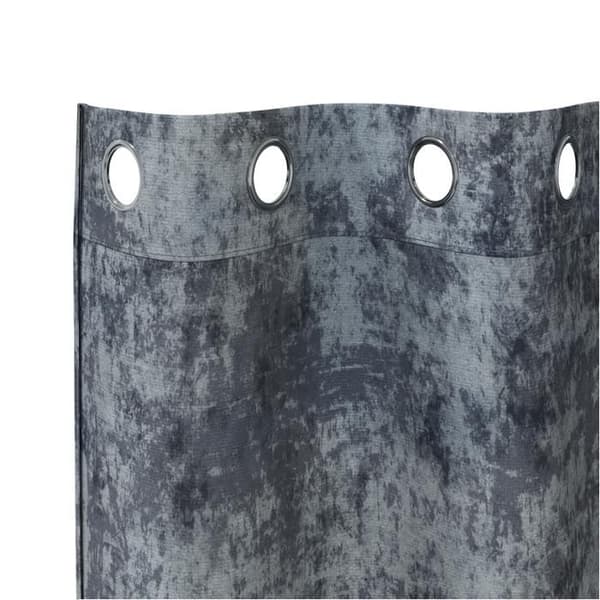 Gardiner 2 st med silvergrå ögla 245x140 cm
