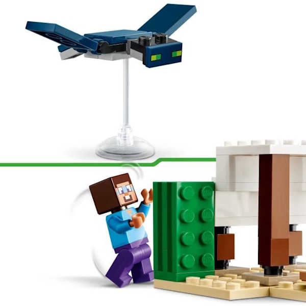 LEGO® 21251 Minecraft Steves ökenexpedition, videospelleksak, biom med hus och minifigurer Flerfärgad