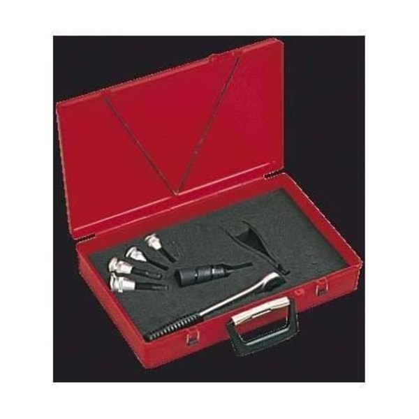 KS stansanordningslåda - KS TOOLS - 5 extruderverktyg - spärr - justerbar borr - stanstång