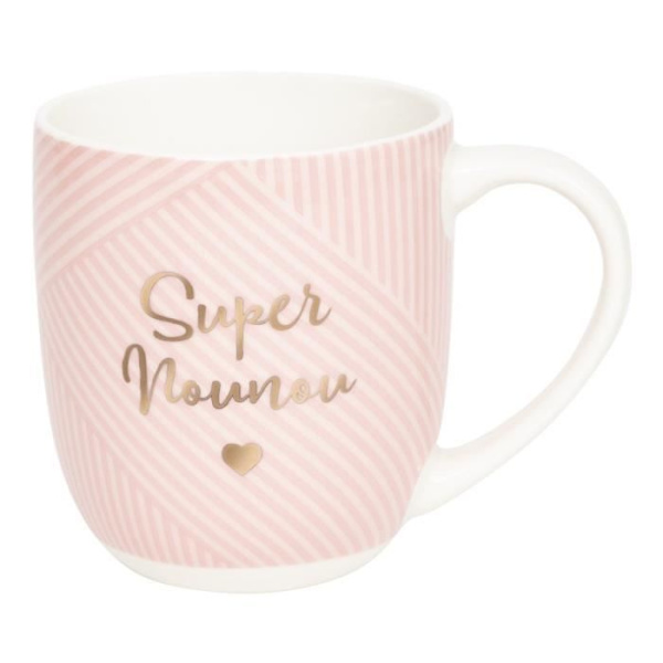 Mugg - Draeger Paris - Super Nounou - Rosé - 320 mL - Cylindrisk - Vuxen