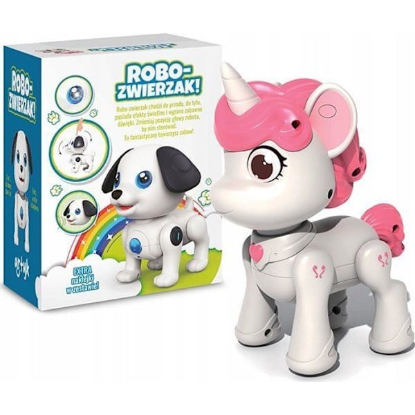 Robotminiatur - miniatyrfigur - animerat djur mini Artyk Robot Enhörning Arktisk 170812