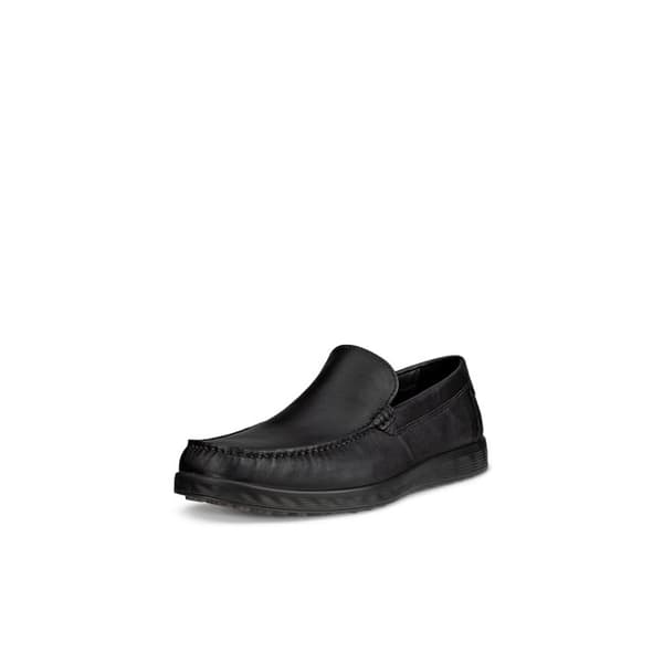 ECCO S-Lite Moc — Båtskor i svart nubuck, flexibel sula och läderfoder svart 40