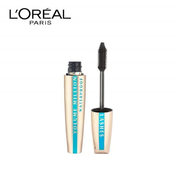 Mascara - L'Oréal Paris - Volume Million Lashes - Vattentät - 10,2 ml - Svart Svart