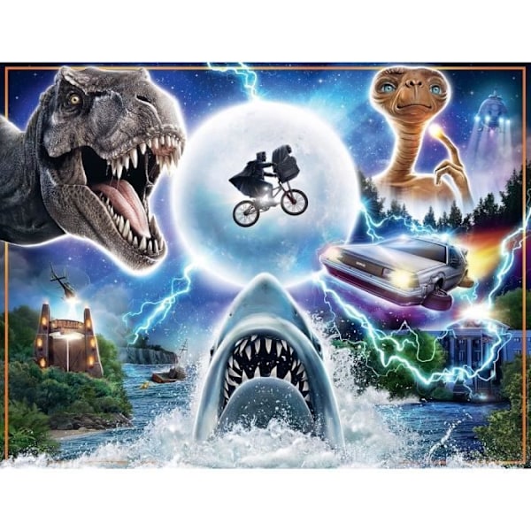 2000 bitars pussel Universals kultfilmer - Ravensburger - Bio - Vuxen - Flerfärgad Flerfärgad