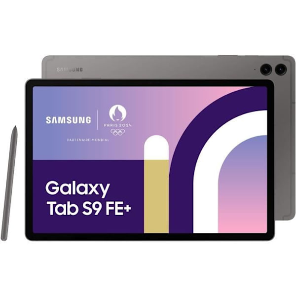 Samsung Galaxy Tab S9 FE+ 12,4" WIFI 128GB Touch Tablet antracit Grå