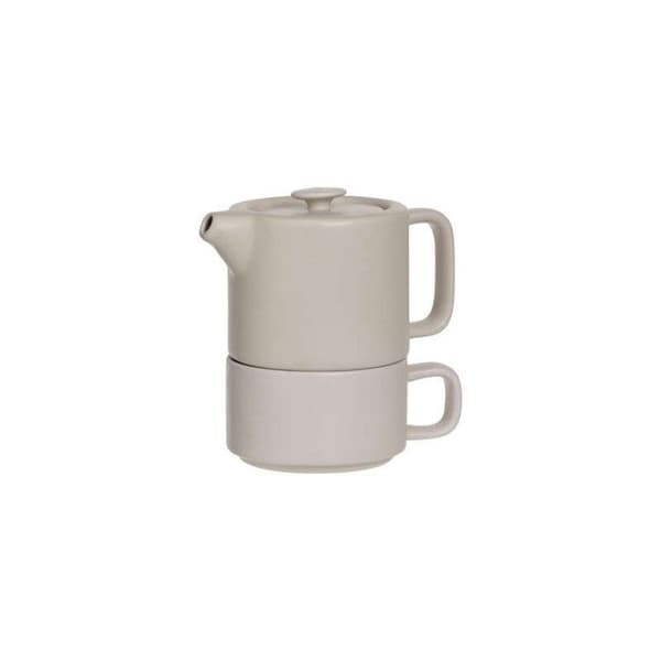 Teapot - Gourmet Secret - Nature Solitaire - Ceramic - Removable Cup - Pink Ros