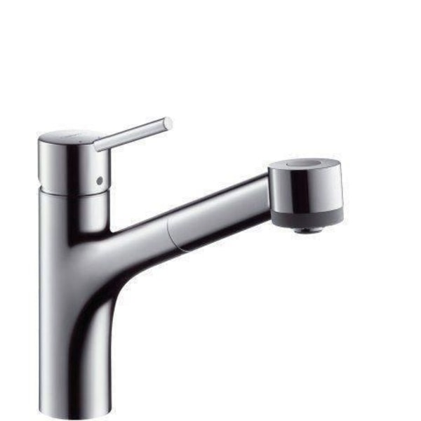 Hansgrohe 32842000 Talis S Engrepps köksblandare lågtryck med utdragbar spray krom