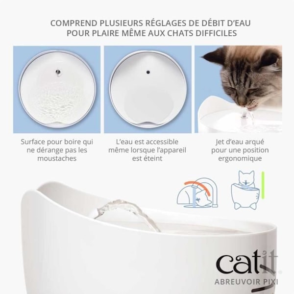 CAT IT Automatisk Cat Vattenfontän - 2,5 L - Blå Blå