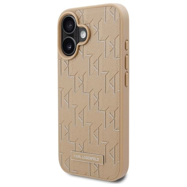 Karl Lagerfeld Hot Stamp MagSafe - Fodral för iPhone 16 (beige)