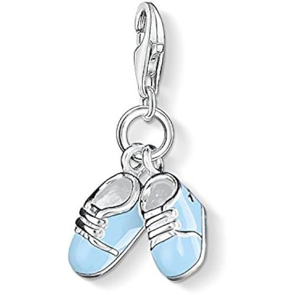 Charm - Thomas Sabo - Babyskor - Sterling Silver 925 - Karbinhake - Unisex Silver/Blå