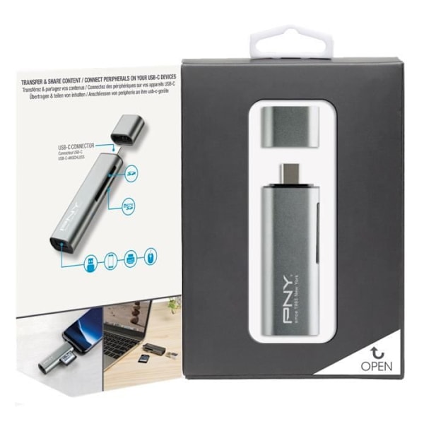 PNY USB-C kortläsare - USB