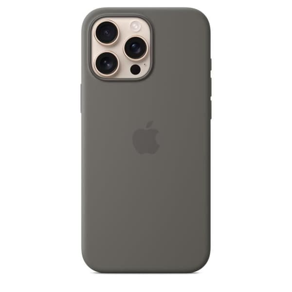 APPLE iPhone 16 Pro Max - Silikonfodral med MagSafe - Sten Grå Stengrå