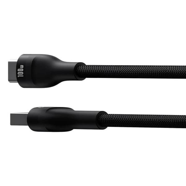 USB-C till USB-A-kabel - BASEUS - Flash 2 - 100 W - 1 m - Svart Svart
