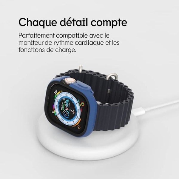 RhinoShield Bumperfodral Apple Watch Series 98 7 45mm CrashGuard NX - Transparent