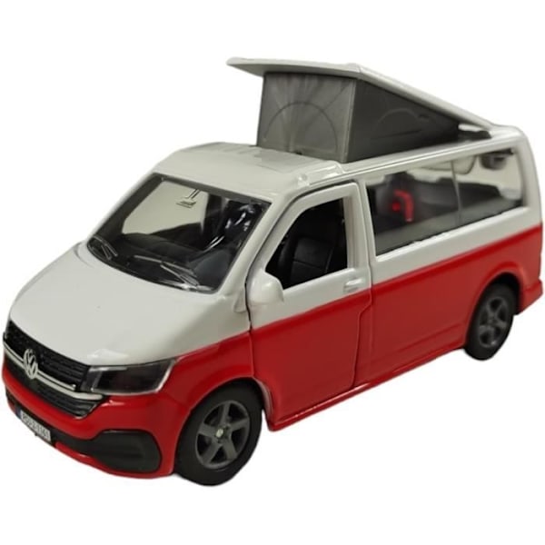 Leksak - Kids Globe - VW Transporter - Campingbil - 13,5 cm - Die-Cast-Pull-Back mekanism