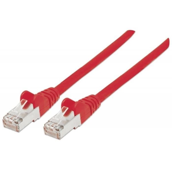 Intellinet nätverkskabel, RJ45 hankontakt, Cat 6a SFTP 100 % koppar, röd, 1 m - 319065