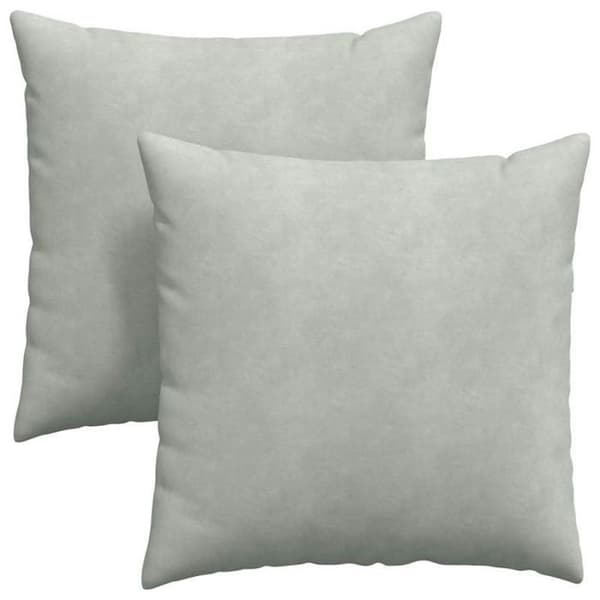 Soffkuddar - VIDAXL - 60 x 60 cm - Ljusgrå - Kordflor - Set om 2 Ljusgrått