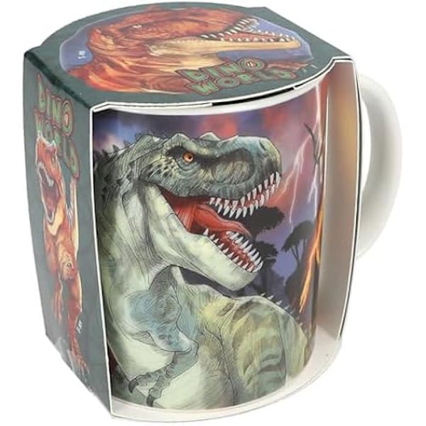 Tasse - DEPESCHE - Dino World - Porcelain - 320 ml - Design Dinosauer Flerfärgad
