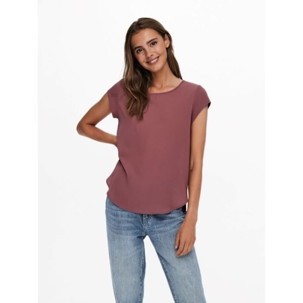 Only Onlvic dam t-shirt - rosa brun rosa-brun 40