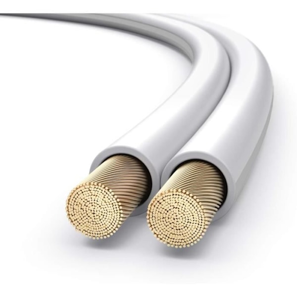 Högtalarkabel - PureLink - SP061-030 - 2x2,5 mm² - Koppar OFC - 30 m - Vit Vit