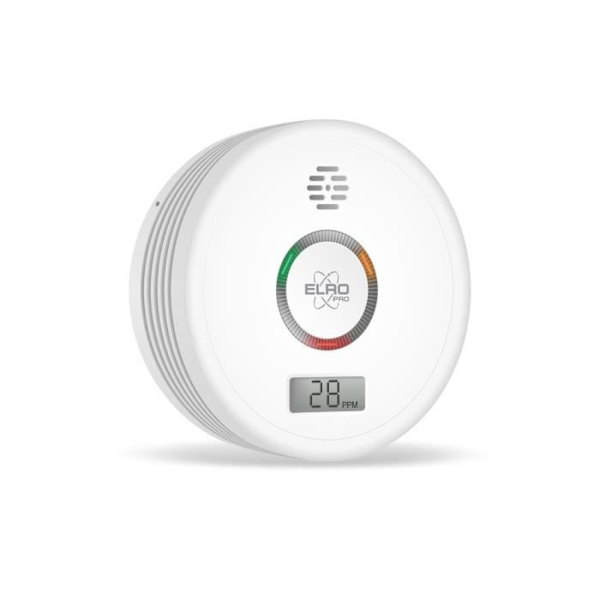 ELRO Pro PK4910 kolmonoxiddetektor - automatiskt självtest - 10 års batteri Vit