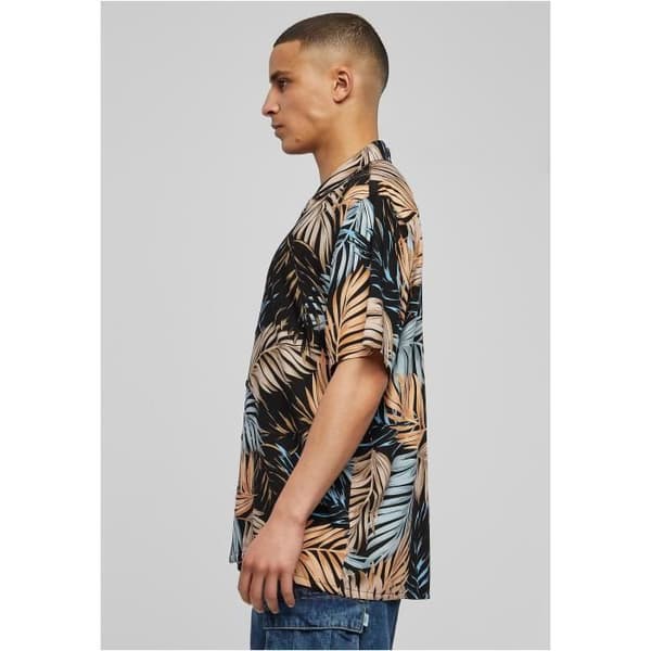 Urban Classics Viscose AOP Resort Shirt Palmfront M
