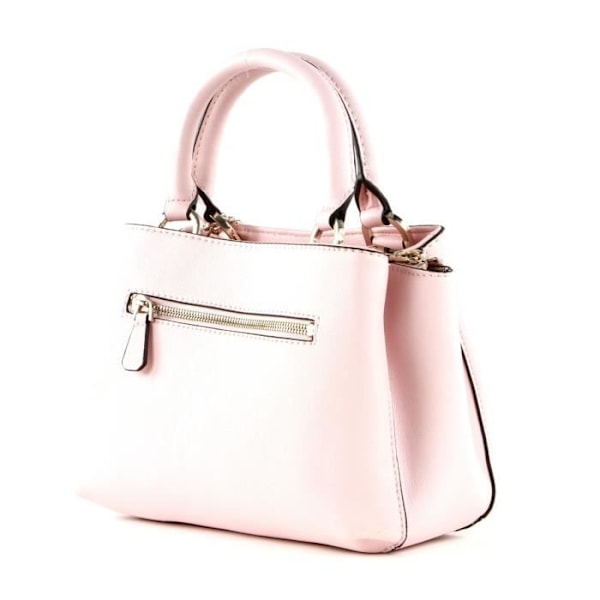 GUESS Ambrose Small Turnlock Satchel Blush [115619] Rosa