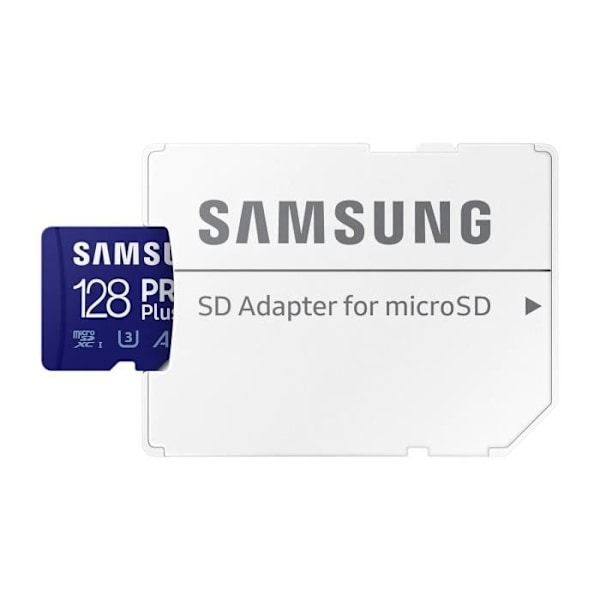 Samsung PRO PLUS 128GB Micro-SD-kort med SD-adapter