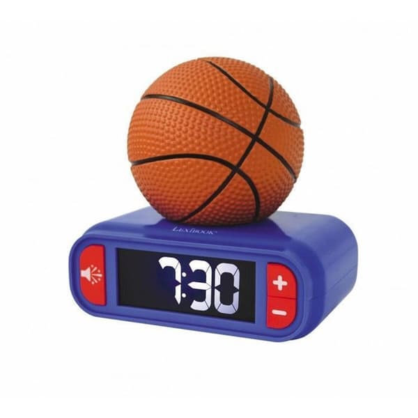 Digital väckarklocka Lexibook 3D basketboll nattlampa Brun/blå