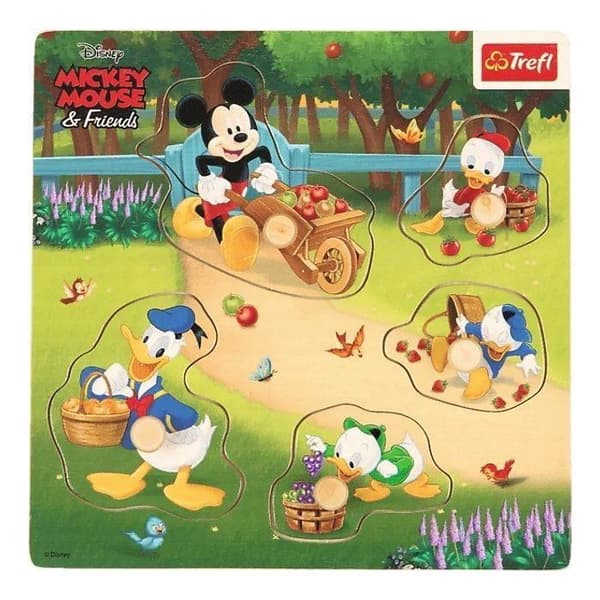 Pussel Trefl Mini pussel i trä - Mickey och hans vänner