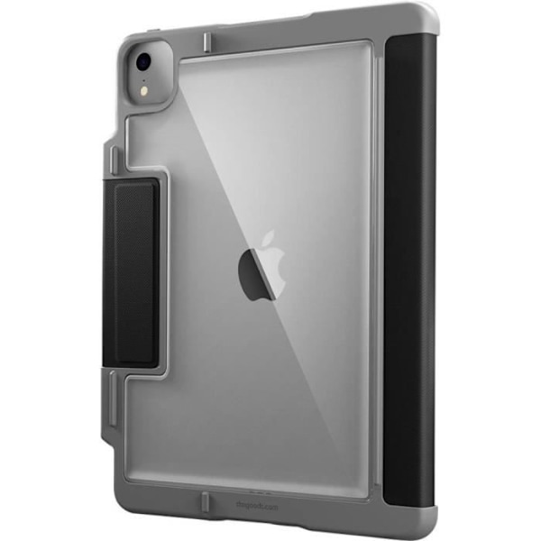 iPad Air 10.9 fodral - STM Goods - Dux Plus - Halvstyvt - Svart och transparent - Magnetisk stängning Svart, transparent