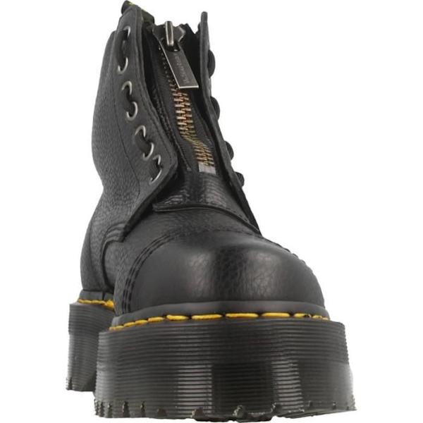 Boots Plattform Sinclair - DR MARTENS - Läder Svart - 8 öglor - Gummisula - Unisex Svart 36
