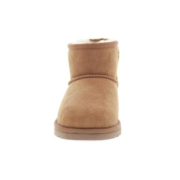 UGG Classic Mini II Chesnut Ankel Boots - Barn - Hög - Läder - Platta kastanj 32