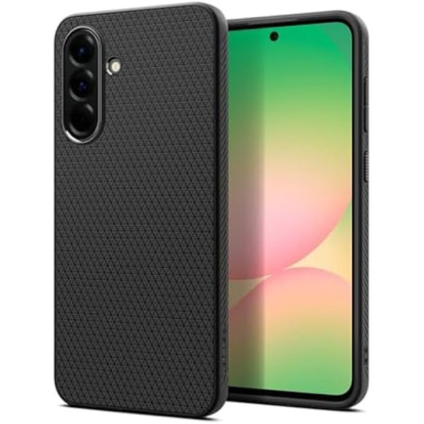Coque - SPIGEN - Liquid Air - Kompatibel med Samsung Galaxy A56 5G - Matt svart - Stötsäker - Ergonomisk Matte svart