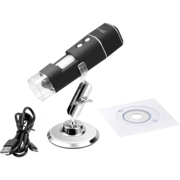 Technaxx FullHD WiFi-mikroskop - 1000x förstoring - Foto, Video, Zoom, Naturobservation, Stjärnor