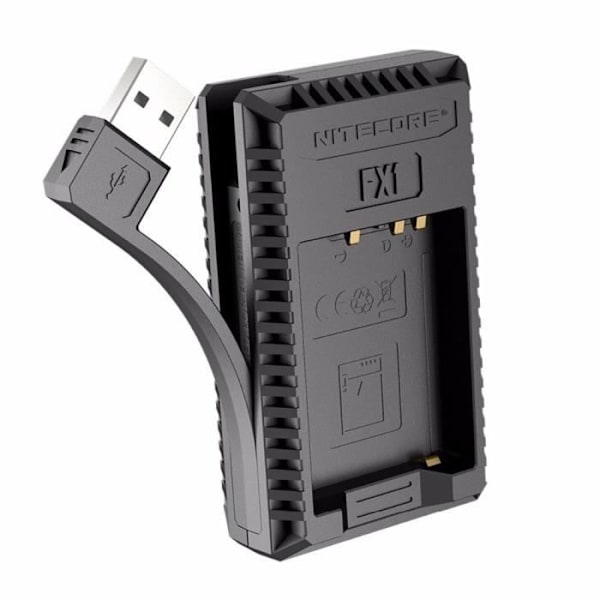 Nitecore USB-batteriladdare med Fuji W126/s LCD-skärm - FX1