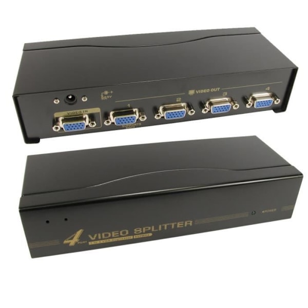 CDL Micro 4 Portar SVGA VGA Splitter Box Boost Signal Too - NLKVS-534