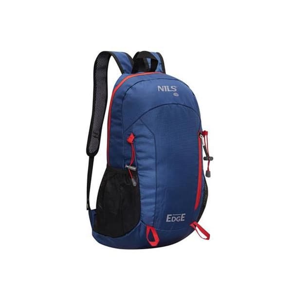 Ryggsäck för vandring - NILS CAMP - 22L - Polyester - Stänksäker - 45x28x19 cm - Mörkblå marinblå